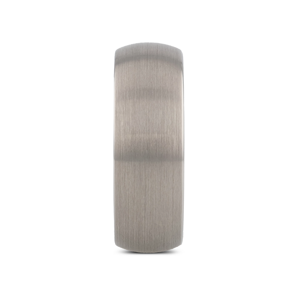 PYTHIUS Domed Brush Finished White Tungsten Ring - 2mm - 8mm
