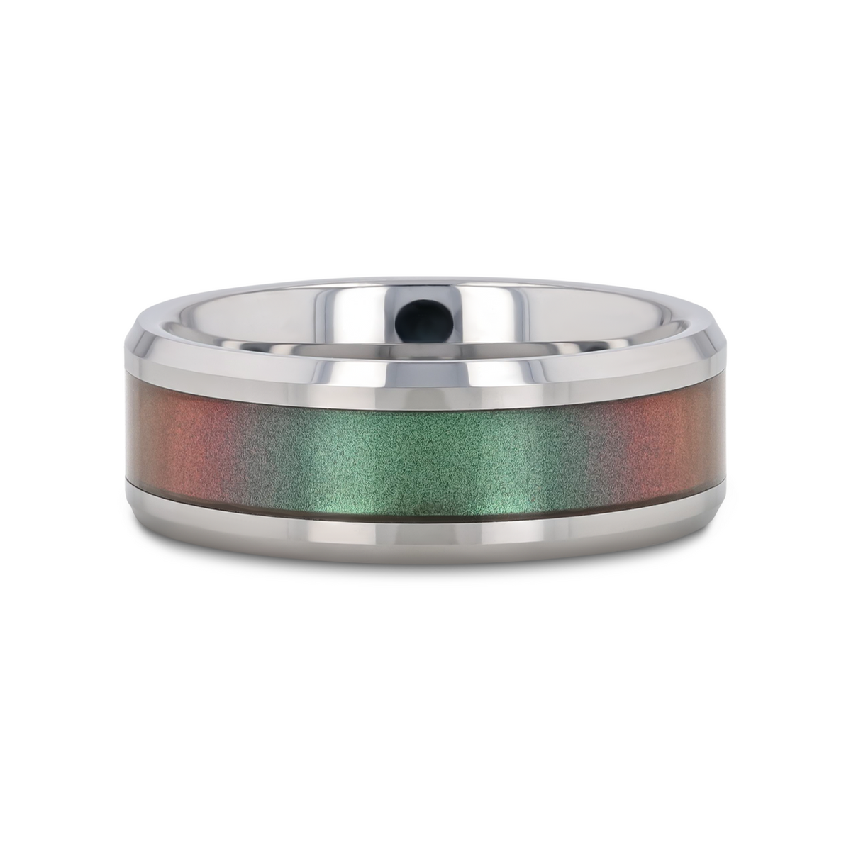 STINGRAY Tungsten Carbide Ring with Blue/Purple Color Changing Inlay - 4mm - 10mm